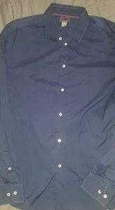 NEW H&M Navy Button-down Dress Shirt (Mens Large)